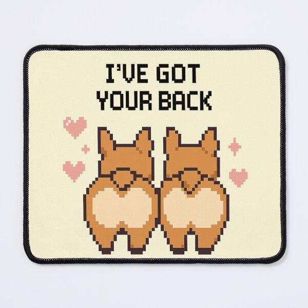 Item preview, I've Got Your Back – Funny 8-Bit Corgi Butt Pixel Art Design designed and sold by Beezy-Kneez.