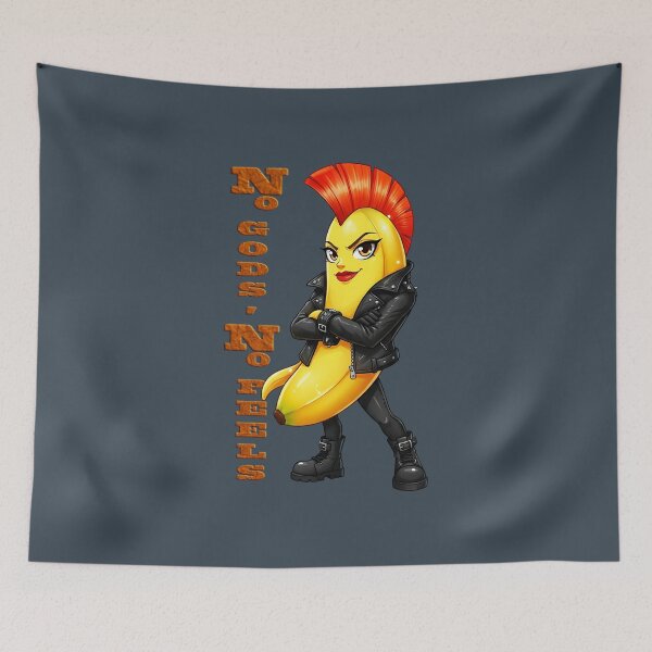 Item preview, No Gods No Peels - Punk Rock Banana Rebellion designed and sold by UnpeelMeArt.