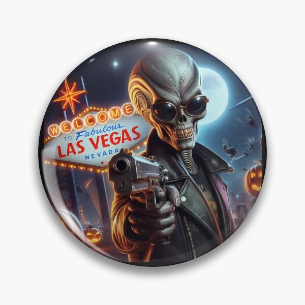 Item preview, Halloween Noir Alien Gangster Revolver﻿ designed and sold by Voodoo Store Paranormal Collections.