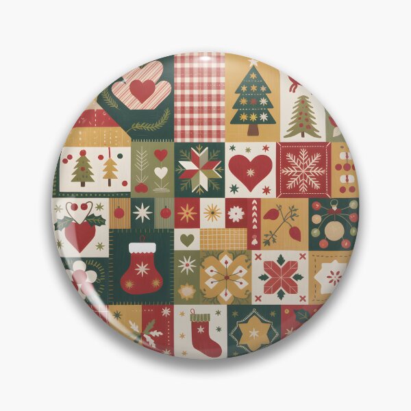 Item preview, Cozy Christmas Patchwork Quilt Pattern designed and sold by SoftStyleStudio ⭐⭐⭐.