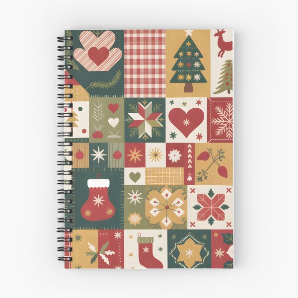 Item preview, Cozy Christmas Patchwork Quilt Pattern designed and sold by SoftStyleStudio ⭐⭐⭐.