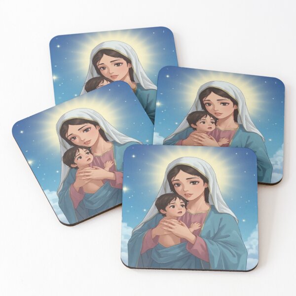 Item preview, Celestial Motherhood – Holy Woman and Child Under Starry Sky designed and sold by Cristhian Almanza.