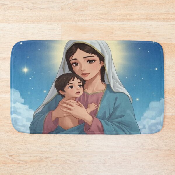 Item preview, Celestial Motherhood – Holy Woman and Child Under Starry Sky designed and sold by Cristhian Almanza.