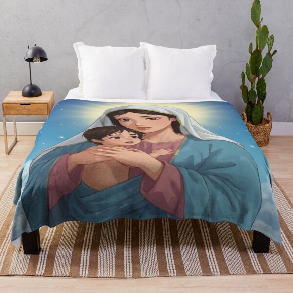 Item preview, Celestial Motherhood – Holy Woman and Child Under Starry Sky designed and sold by Cristhian Almanza.