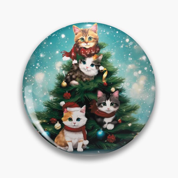 Item preview, Cat Christmas Trees – Happy Claws.  designed and sold by Zofia Sosnecka.