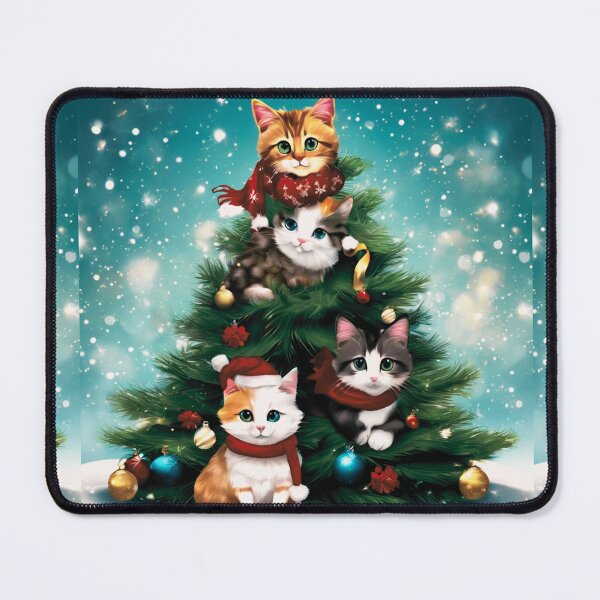Item preview, Cat Christmas Trees – Happy Claws. designed and sold by Zofia Sosnecka.