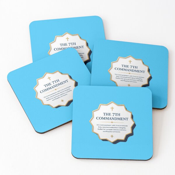 Item preview,  The 7th Commandment – 3D Holy Label,  designed and sold by PaintMeWorld.
