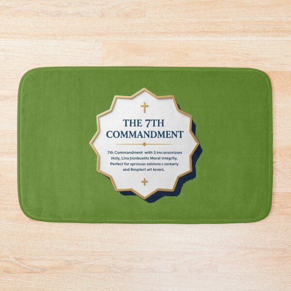 Item preview,  The 7th Commandment – 3D Holy Label,  designed and sold by PaintMeWorld.