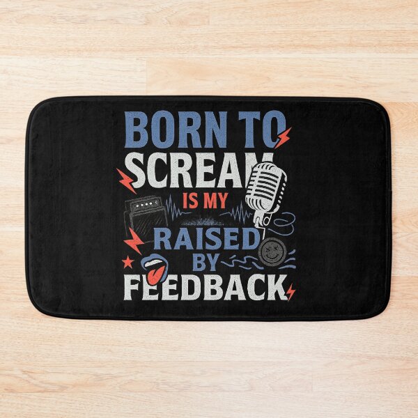 Item preview, Born to Scream – Raised by Feedback Rock Manifesto designed and sold by SanPedroArt.