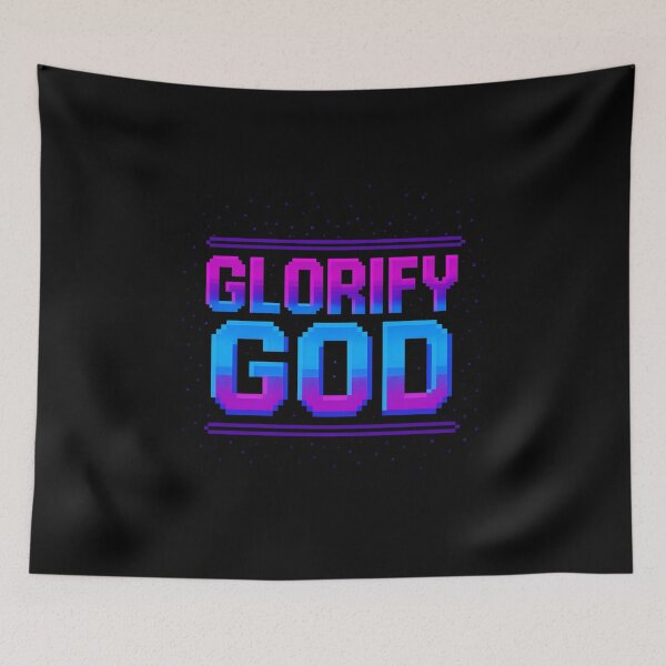 Item preview, Glorify God Retro Arcade Shirt | 90s Christian Gaming | Pixel Art Faith | Jesus Gamer designed and sold by Kostjani.