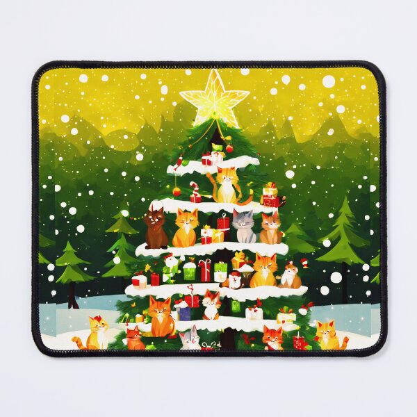 Item preview, Cat Christmas Trees – Happy Claws. designed and sold by Zofia Sosnecka.
