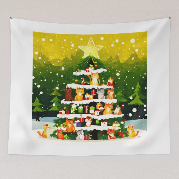Item preview, Cat Christmas Trees – Happy Claws.  designed and sold by Zofia Sosnecka.