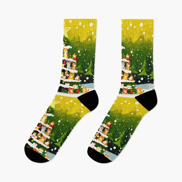 Item preview, Cat Christmas Trees – Happy Claws.  designed and sold by Zofia Sosnecka.
