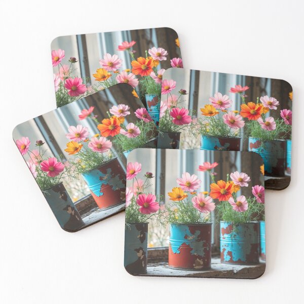 Item preview, Colorful Wildflowers in Tin Cans designed and sold by sneidere9dace.