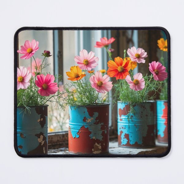 Item preview, Colorful Wildflowers in Tin Cans designed and sold by sneidere9dace.