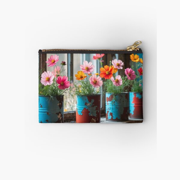 Item preview, Colorful Wildflowers in Tin Cans designed and sold by sneidere9dace.