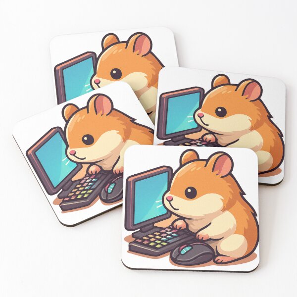 Item preview, Hamster Gamer Setup, Tiny Gaming Station Design designed and sold by E.D.CH designs..