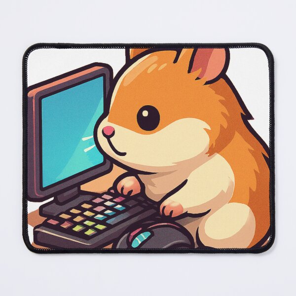 Item preview, Hamster Gamer Setup, Tiny Gaming Station Design designed and sold by E.D.CH designs..