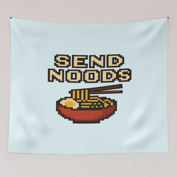 Item preview, Send Noods – Funny 8-Bit Ramen Bowl Pixel Art Design designed and sold by Beezy-Kneez.
