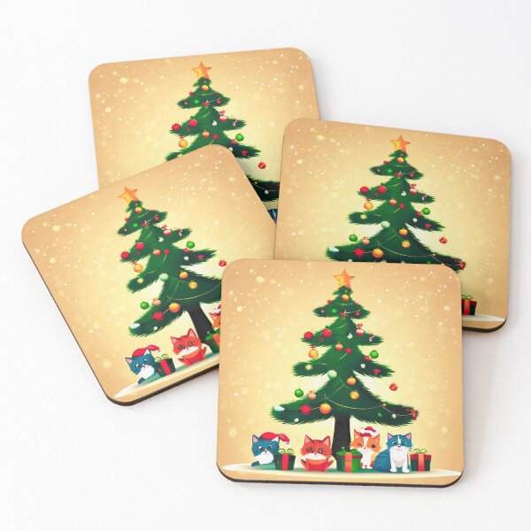 Item preview, Cat Christmas Trees – Happy Claws.  designed and sold by Zofia Sosnecka.