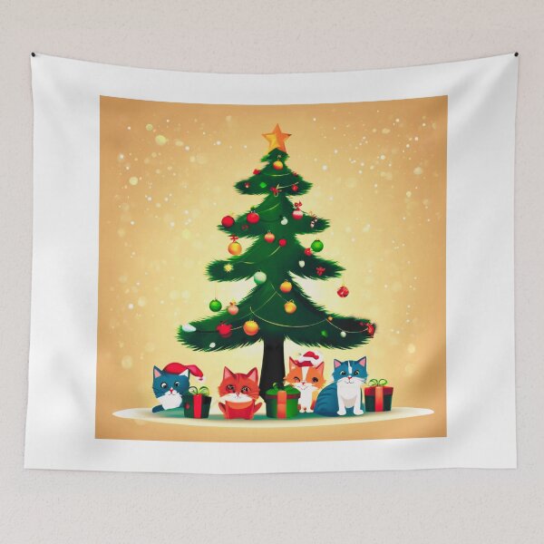 Item preview, Cat Christmas Trees – Happy Claws.  designed and sold by Zofia Sosnecka.