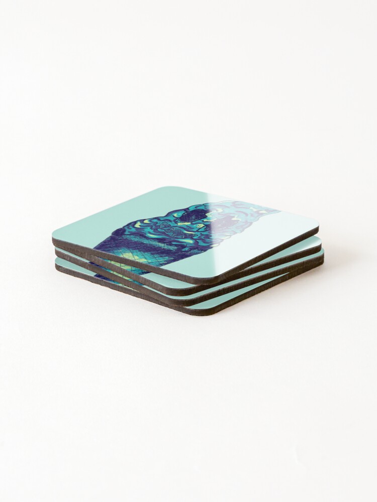 Thumbnail 4 of 5, Coasters (Set of 4), Blue Razz designed and sold by kSheyann.