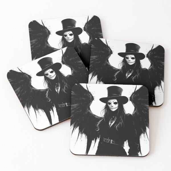 Item preview, Dark Angel Plague Girl – Gothic Fallen Angel Horror Aesthetic Artwork designed and sold by dreamsagellc.