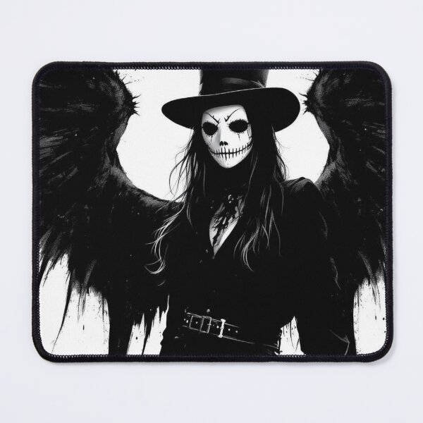 Item preview, Dark Angel Plague Girl – Gothic Fallen Angel Horror Aesthetic Artwork designed and sold by dreamsagellc.