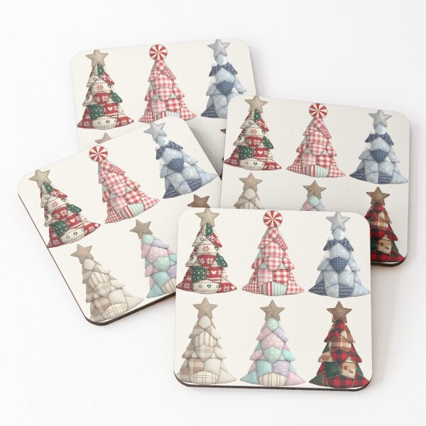 Item preview, Quilted Patchwork Christmas Tree Collection – Cozy Festive Fabric Art for Holiday Decor & Gifts designed and sold by SkyTastic.