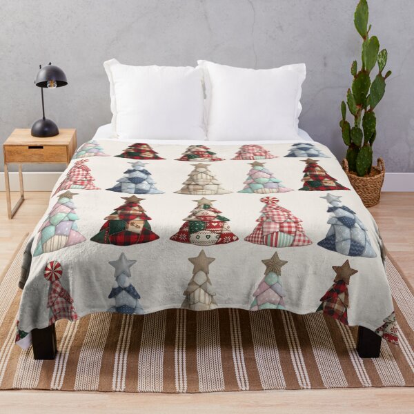 Item preview, Quilted Patchwork Christmas Tree Collection – Cozy Festive Fabric Art for Holiday Decor & Gifts designed and sold by SkyTastic.