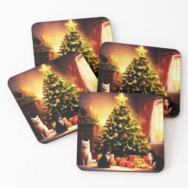 Item preview, Cat Christmas Trees – Happy Claws.  designed and sold by Zofia Sosnecka.
