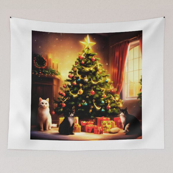 Item preview, Cat Christmas Trees – Happy Claws.  designed and sold by Zofia Sosnecka.