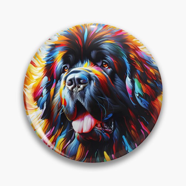 Item preview, Newfoundland Dog Portrait Acrylic Art Print Pet Portrait Gift for Newfie Lovers designed and sold by Puppy Puzzles Plus.