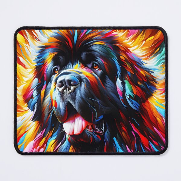 Item preview, Newfoundland Dog Portrait Acrylic Art Print Pet Portrait Gift for Newfie Lovers designed and sold by Puppy Puzzles Plus.