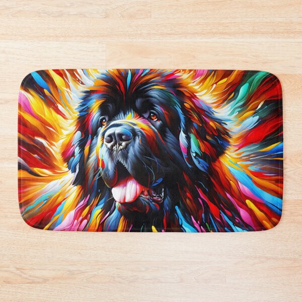 Item preview, Newfoundland Dog Portrait Acrylic Art Print Pet Portrait Gift for Newfie Lovers designed and sold by Puppy Puzzles Plus.