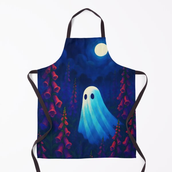 Item preview, Ghost Among Heathers – Full Moon Night in Purple and Pink designed and sold by EmeraldeaArt.