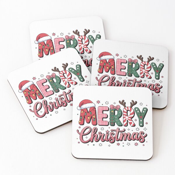 Item preview, Playful Merry Christmas Typography Design designed and sold by SoftStyleStudio ⭐⭐⭐.