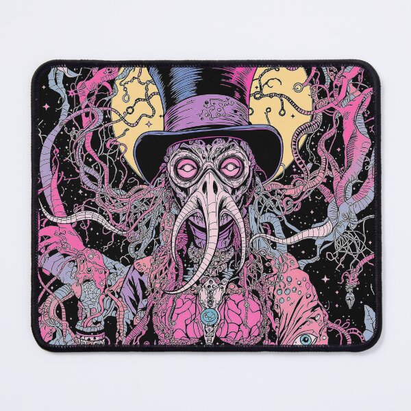 Item preview, Psychedelic Plague Doctor – Pastel Cosmic Horror Gothic Illustration designed and sold by dreamsagellc.