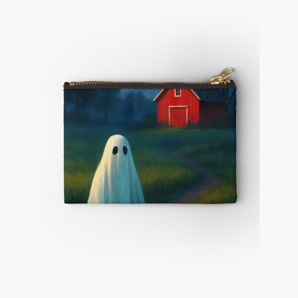 Item preview, Summer Farm Ghost – Scandinavian Red Barn Path designed and sold by EmeraldeaArt.