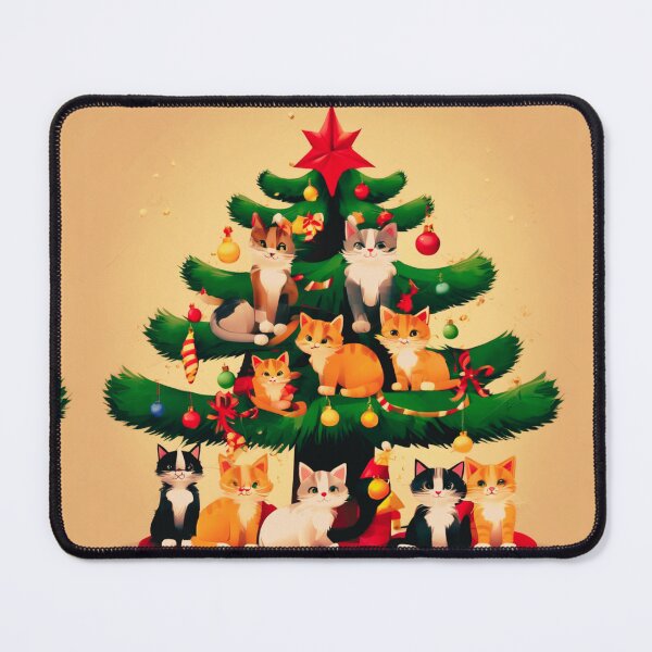Item preview, Cat Christmas Trees – Happy Claws. designed and sold by Zofia Sosnecka.