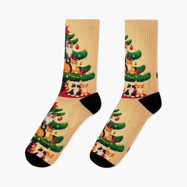 Item preview, Cat Christmas Trees – Happy Claws.  designed and sold by Zofia Sosnecka.