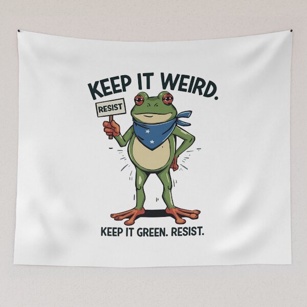 Item preview, Keep It Weird. Keep It Green. Resist. | Portland Frog Protest Design designed and sold by Activity01.
