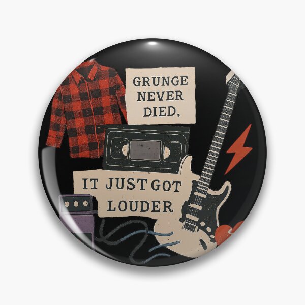 Item preview, Grunge Never Died – Loud Nostalgia Rock Design designed and sold by SanPedroArt.