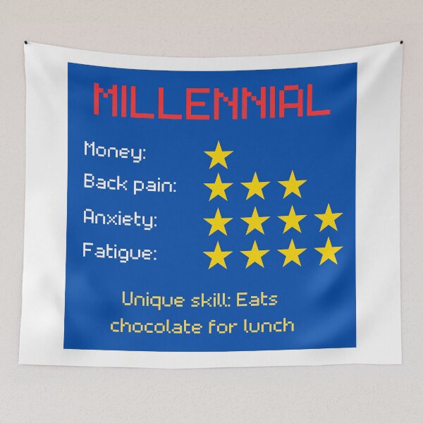 Item preview, Funny Millennial Rating Chart designed and sold by Pets & Memes & Stuff.