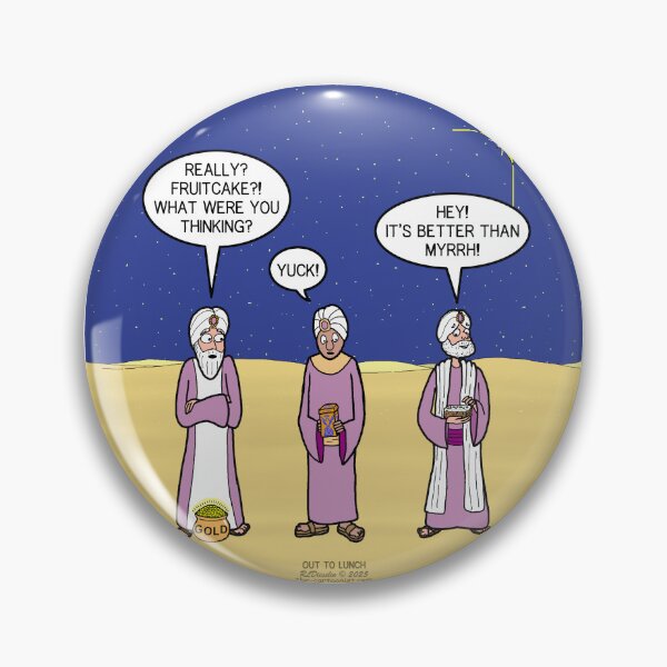 Item preview, Wisemen Bearing Fruitcake designed and sold by Out to Lunch Cartoons and More.