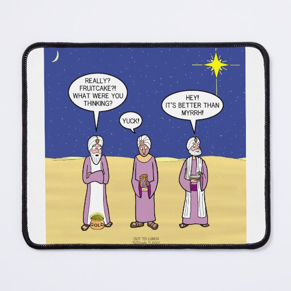 Item preview, Wisemen Bearing Fruitcake designed and sold by Out to Lunch Cartoons and More.