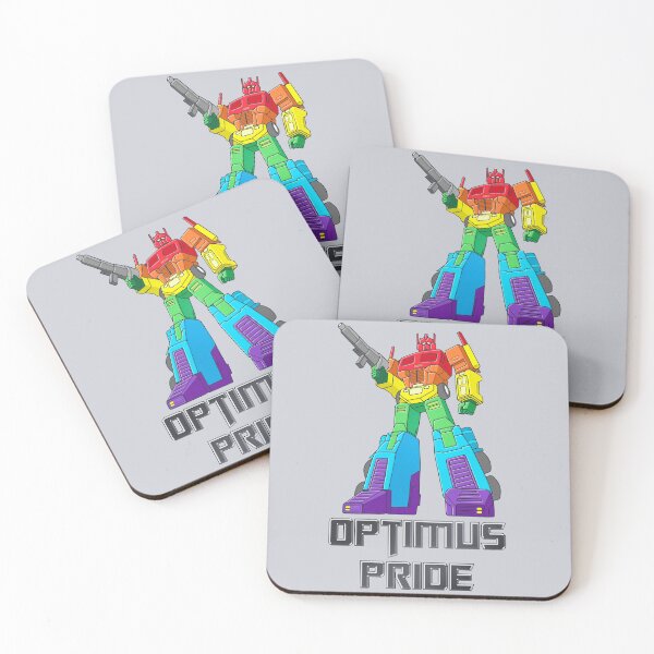 Item preview, Optimus Prime in Queer Pride colors designed and sold by LGBTcuteGifts.