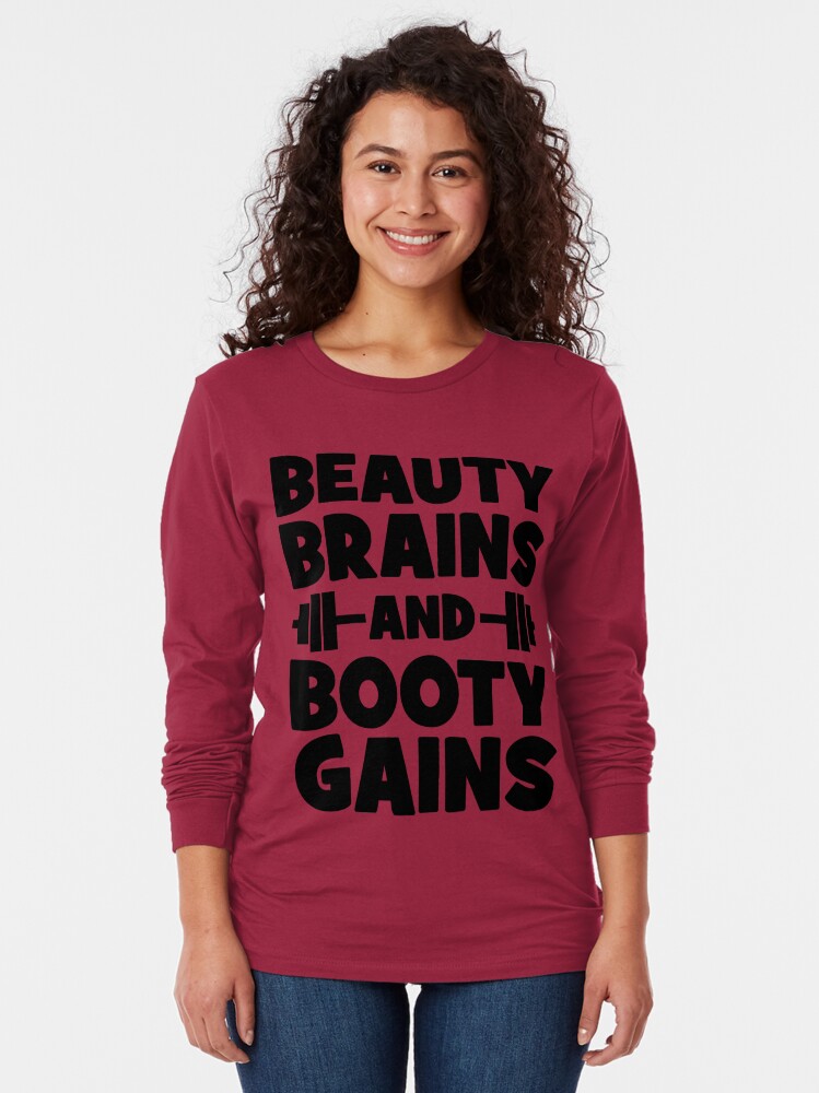 brains beauty booty shirt boohoo