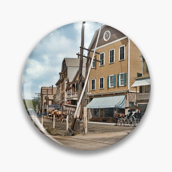 Item preview, Vintage Small Town Main Street - Early 20th Century Charm designed and sold by plugsnpixels.