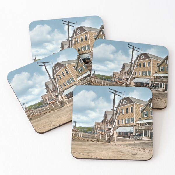 Item preview, Vintage Small Town Main Street - Early 20th Century Charm designed and sold by plugsnpixels.